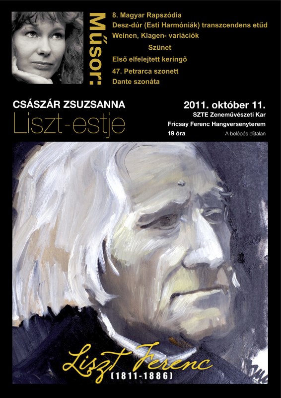 plakat Liszt Szeged.2011 566 x 800